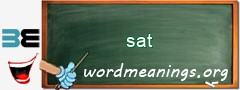 WordMeaning blackboard for sat